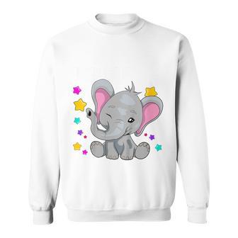 Kinder Ich Bin Schon 3 Jahre Alt Cute Elephant 3Rd Birthday Sweatshirt - Seseable