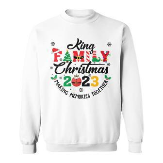 King Family Name Christmas Matching Surname Xmas Sweatshirt - Seseable