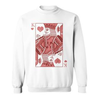King Of Hearts Valentines Day Cool V-Day Couple Matching Sweatshirt - Monsterry AU