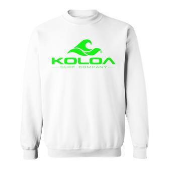 Koloa Surf Classic Wave Green Logo Sweatshirt - Seseable