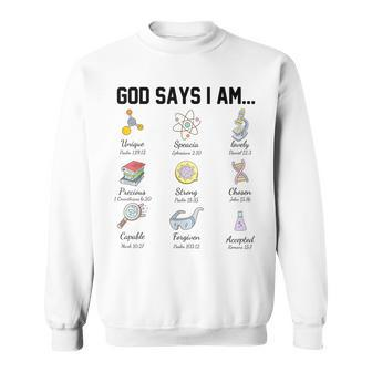 Lab Tech God Says I Am Lab Week 2024 Medical Assistant Sweatshirt - Monsterry