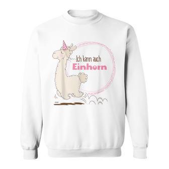 Lama Ich Kann Auch Einhorn By Nici Sweatshirt - Seseable