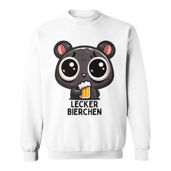 Lecker Bierchen Sad Hamster Meme Sweatshirt - Geschenkecke