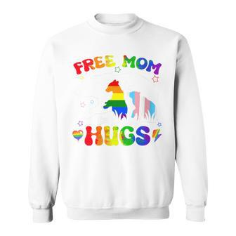 Lgbtq Pride Mama Bear Free Mom Hugs Lgbt Rainbow Sweatshirt - Monsterry UK