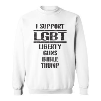 Liberty Guns Bible And Trump Supporters 2Nd Amendment Sweatshirt - Monsterry CA