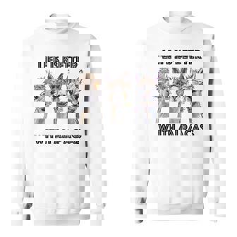 Life Is Better With Alpacas Alpaca Lover Sweatshirt - Thegiftio