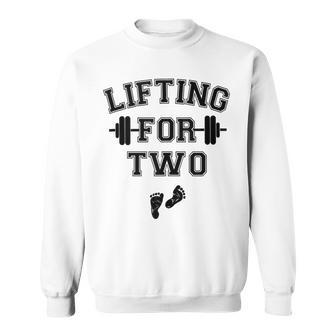 Lifting For Two Pregnancy Workout Sweatshirt - Monsterry UK
