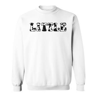 Little Cute Cow Pattern Big Little Sorority Reveal Sweatshirt - Monsterry