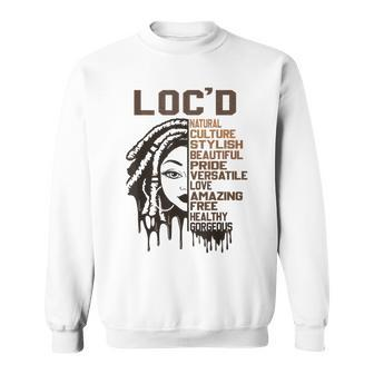 Loc'd Celebration Beautiful Hair Black Queen Black History Sweatshirt - Monsterry