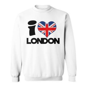 I Love London England Flag Heart Sweatshirt - Thegiftio UK