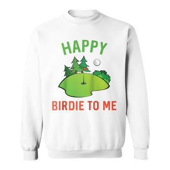 Lustiges Golfspielzeug Happy Birdie To Me Golfer Papa Onkel Geburtstagsgeschenk Raglan Sweatshirt - Geschenkecke