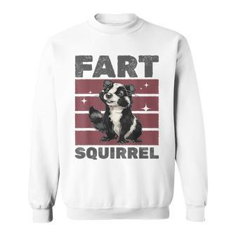 Lustiges Stinktier Furz Eichhörnchen Sweatshirt - Seseable