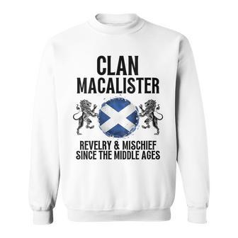 Macalister Clan Scottish Family Name Scotland Heraldry Sweatshirt - Seseable