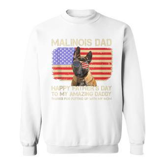 Malinois Dad Happy Fathers Day To My Amazing Daddy Dog Sweatshirt - Thegiftio UK