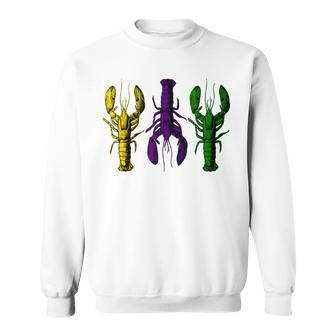 Mardi Gras Crawfish Happy Mardi Gras 2023 Matching Party Sweatshirt - Seseable