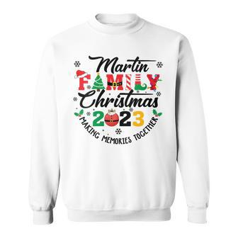 Martin Family Name Christmas Matching Surname Xmas Sweatshirt - Seseable