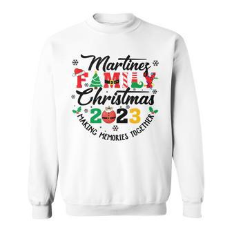 Martinez Family Name Christmas Matching Surname Xmas Sweatshirt - Seseable
