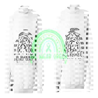 In May We Wear Green Ribbon Mental Health Awareness Sweatshirt | Mazezy