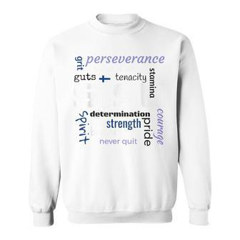 The Meaning Of Finnish Sisu Definition Word Collage Graphic Sweatshirt - Monsterry DE