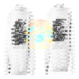 Merdaddy Mermaid Security Merman Daddy Fathers Day Swimmer Sweatshirt | Mazezy