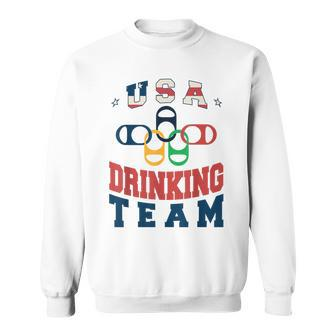 Merica Usa Drinking Team Patriotic Usa America Sweatshirt - Thegiftio UK