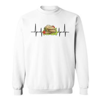 Mexican Food Quesadillas Heartbeat Sweatshirt - Thegiftio UK