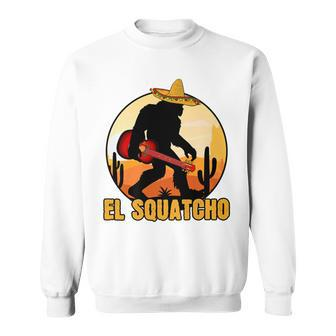 Mexican Sasquatch Meme Bigfoot Musician El Squatcho Sweatshirt - Monsterry CA