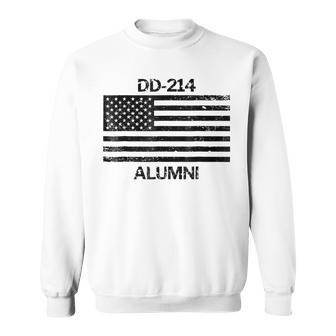 Military Veteran Dd214 Alumni Faded Grunge Dd214 Sweatshirt - Monsterry UK