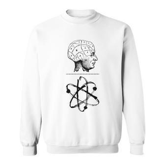 Mind Over Matter Phrenology Atoms Psychology Student Sweatshirt - Monsterry AU