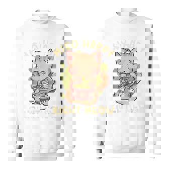 Miso Soup Cat Kawaii Anime Cat Japanese Maki Miso Happy Sweatshirt - Thegiftio