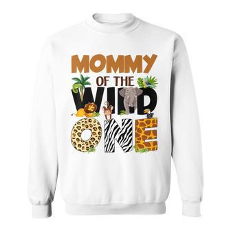 Mom And Dad Mommy Of The Wild One Safari Jungle Birthday Sweatshirt - Monsterry DE