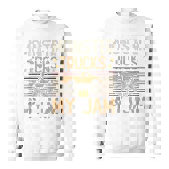 Monster Truck Jam Trucker Dad Father's Day Sweatshirt - Thegiftio