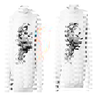 Mujeres Auricular Arte Colorido Abstracto Gráfico Camisa de entrenamiento - Regaloses
