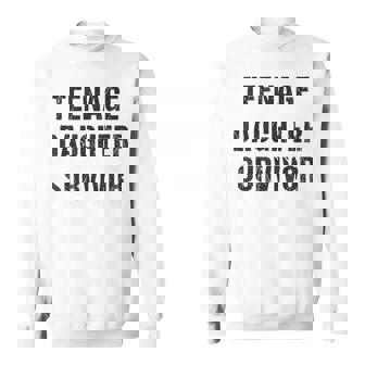 Nage Daughter Survivor Parenting Quote Fathers Day Sweatshirt - Thegiftio UK