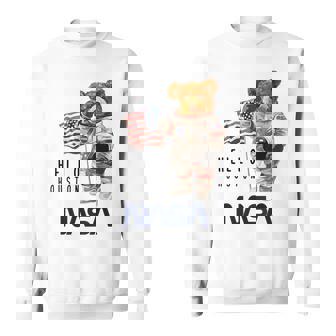 Nasa Astronaute Ours En Peluche Worm Logo Sweater e - Cadeauxyz