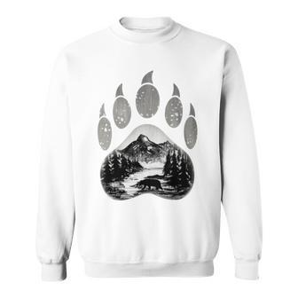 Native American Indian Bear Claws Mountain Animal Sweatshirt - Monsterry