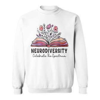Neurodiversity Celebrate The Spectrum Brain Autism Awareness Sweatshirt - Seseable