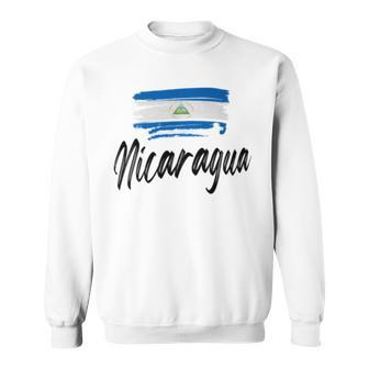 Nicaragua Flag Nicaraguan Nicaraguense Pride Sweatshirt - Monsterry