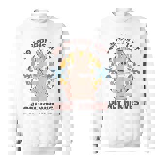 No Spoons Left Only Knives Bunny Rabbit Disability Sweatshirt | Mazezy
