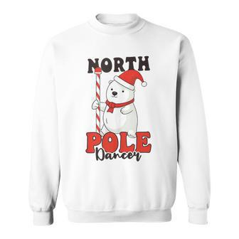 North Pole Dancer Christmas Pole Dance Sweatshirt - Monsterry UK