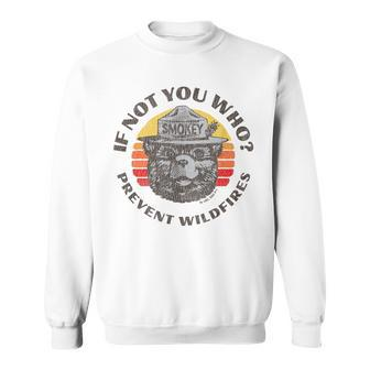 If Not You Who Vintage Smokey Bear 80S Sunset Sweatshirt - Seseable