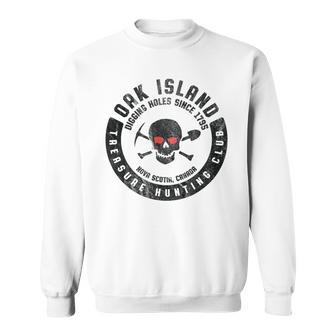 Oak Island Treasure Hunting Club Vintage Skull And Crossbone Sweatshirt - Monsterry UK
