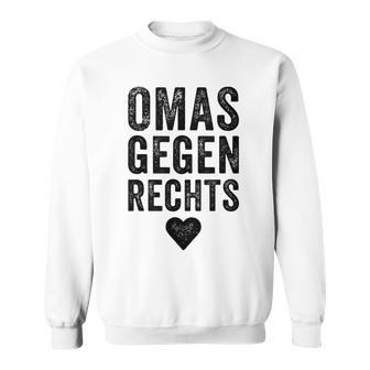 With 'Omas Agegen Richs' Anti-Rassism Fck Afd Nazis Sweatshirt - Seseable