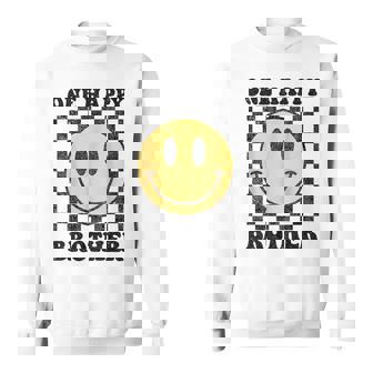 One Happy Dude Brother Happy Face 1St Birthday Party Family Sweatshirt | Mazezy