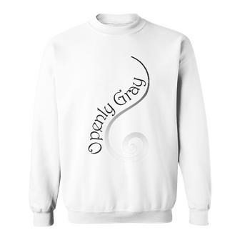 Openly Gray Gray Hair Salt And Pepper Sweatshirt - Monsterry