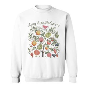 Palestine Long Live Fruits Of Palestine Olive Tree Vintage Sweatshirt - Monsterry DE