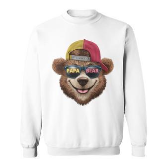 Papa Bär Papa Bear Lustig Für Papa Spruch Lustig Raglan Sweatshirt - Geschenkecke