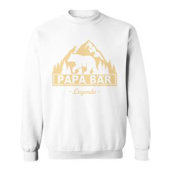 Papa Bär Legende Familie Geburtater Sweatshirt - Geschenkecke