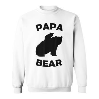 Papa Bear Baby Cub Für Papa Zumatertag Sweatshirt - Geschenkecke