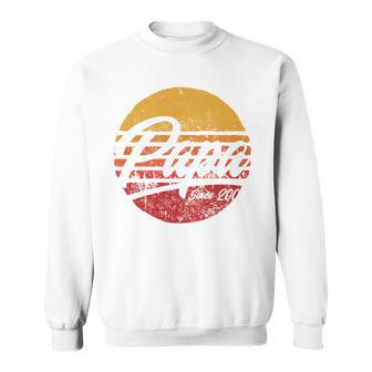 Papa Seit 2002 19 Geburtstag 19 Jahre Als Papa Retro Sweatshirt - Geschenkecke